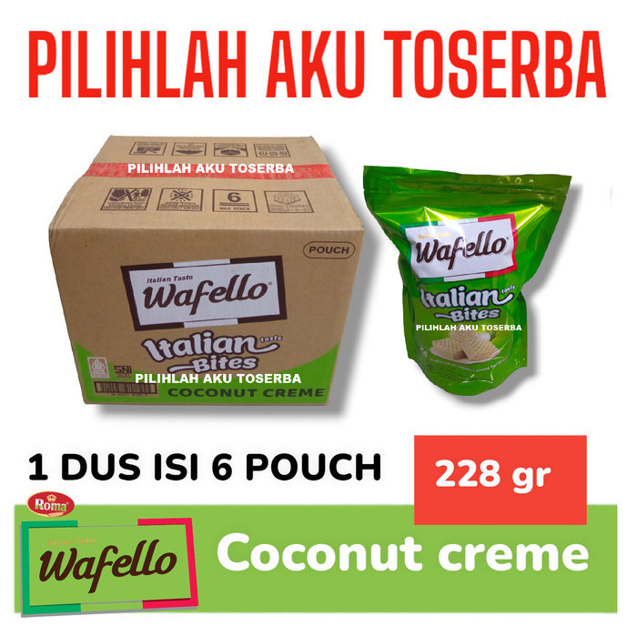 

Wafello BITES Coconut Creme POUCH Big Pack - ( HARGA 1 DUS )