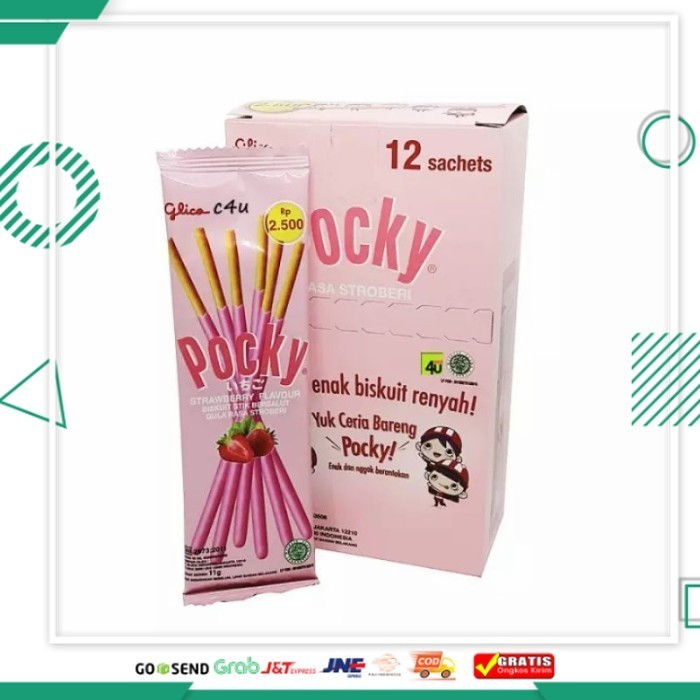 

Paling Murah Pocky Sachet Cokelat Stroberi Singles 12 gr - Jajanan Jogja - Cokelat