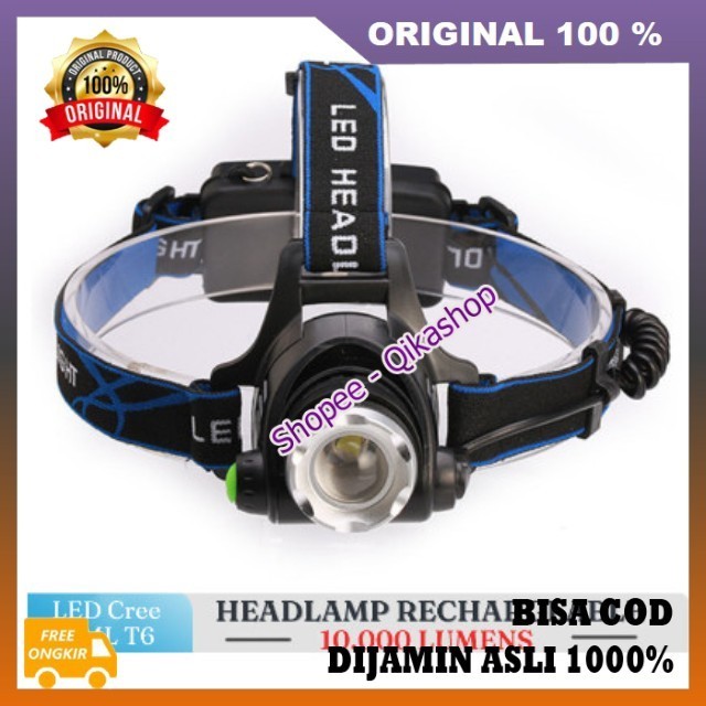 Senter LED Kepala Super Terang.ORIGINAL