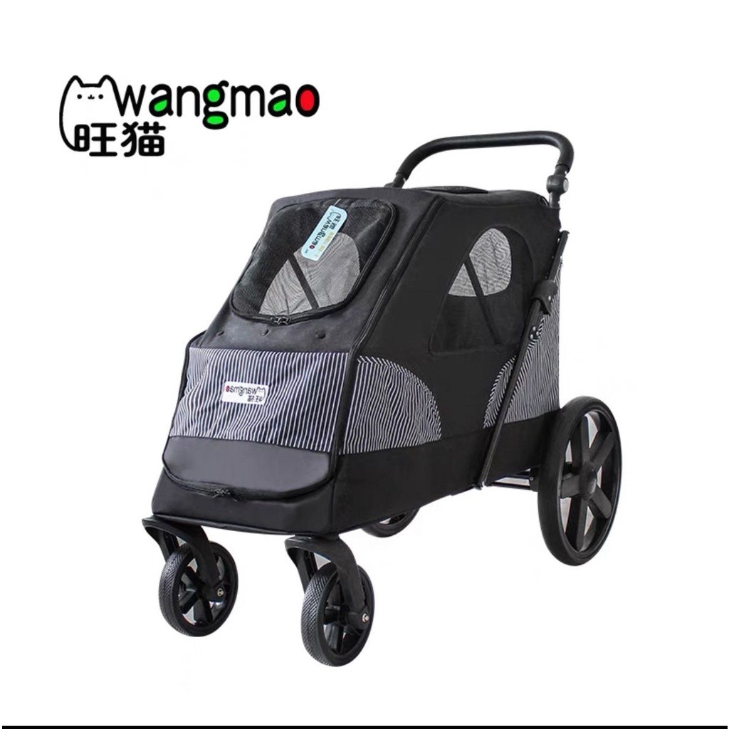 Stroller Anjing Pet Stroller / Kereta Dorong Hewan Anjing Kucing Jumbo Cabin Besar Luas