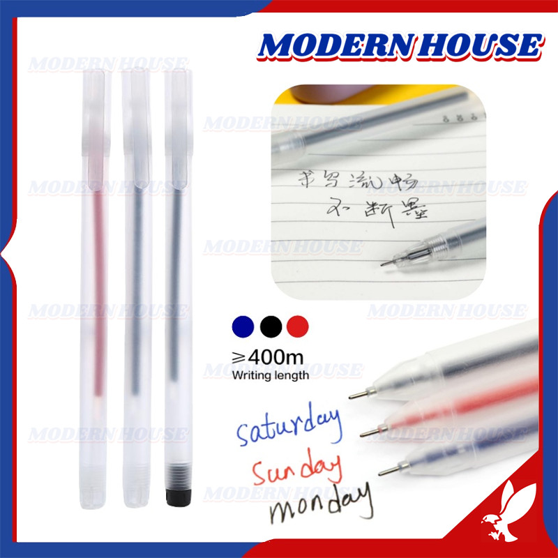 

Pulpen Gel 0.5mm / Pena Tinta Gel Cair Transparan / Bolpoin Pena Pulpen Tinta Gel Cair