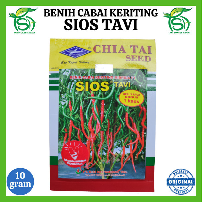 Benih Cabai SIOS TAVI F1 (10 Gram) - Bibit Cabe Keriting Kapal Terbang BISI