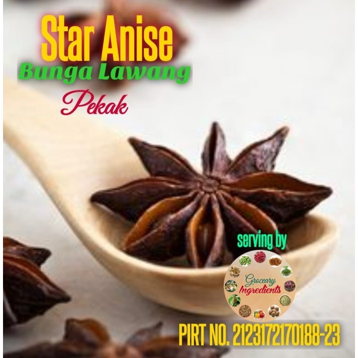 

Star Anise 250gram / Bunga Lawang 250gram