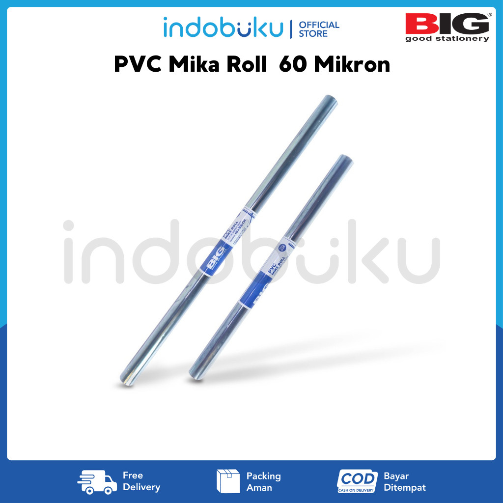 

PVC Mika Roll BIG / Sampul Buku Plastik Mika BIG Rol Tebal 60 Mikron