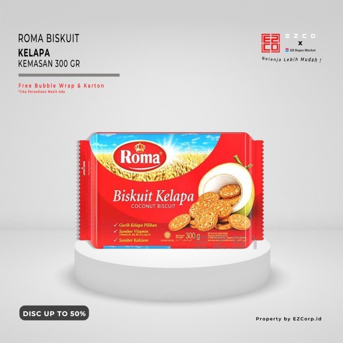 

ROMA BISKUIT KELAPA KEMASAN 300 GRAM