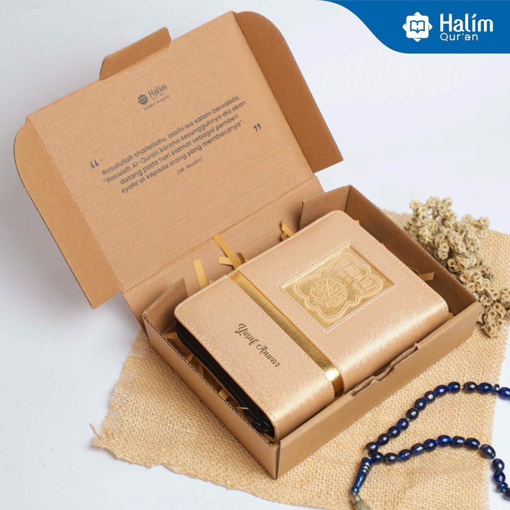 

Bundling Al-Quran Tajwid Al-Mumtaz A6 Free Custom Nama + Box Kecil