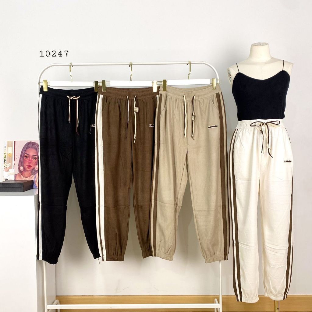 CELANA JOGER CORDUROY CATTEEIUS MOTIF BORDIR TIMBUL VARIASI DUA LIST PINGGIR TWIN POCKET KANAN KIRI 