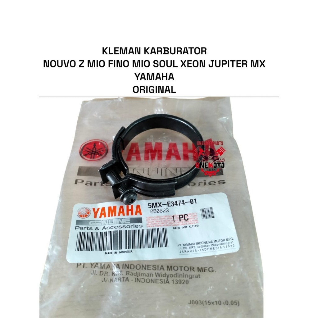 KLEM KLEMAN KARBURATOR NOUVO Z MIO FINO MIO SOUL XEON JUPITER MX YAMAHA ORIGINAL 5MX-E3474-0100