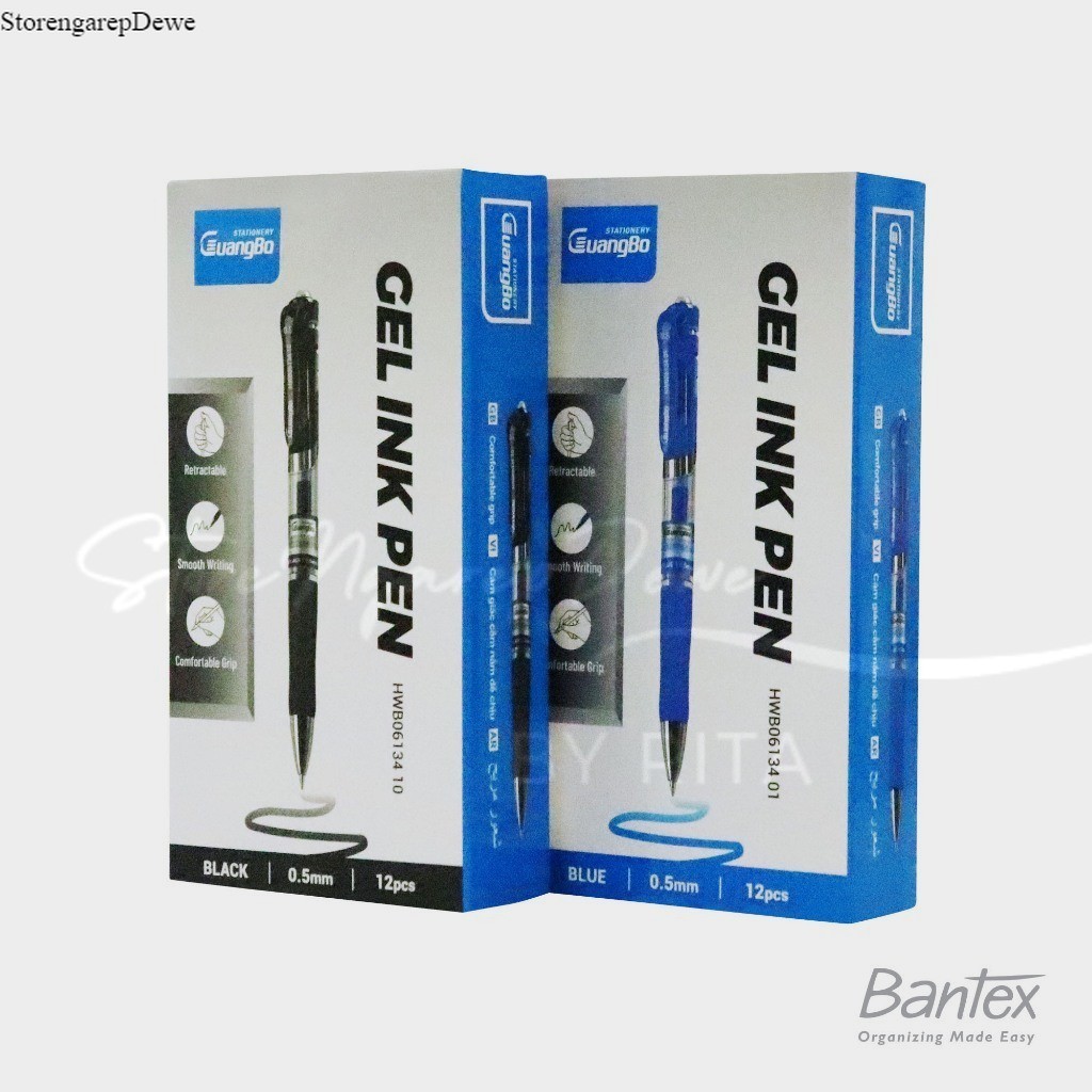 

GuangBo Gel Ink Pen Pulpen Cair Pena Gel Hitam/Biru 0.5mm (1 Pack) - HWB06134 barang real ori seperti gambar