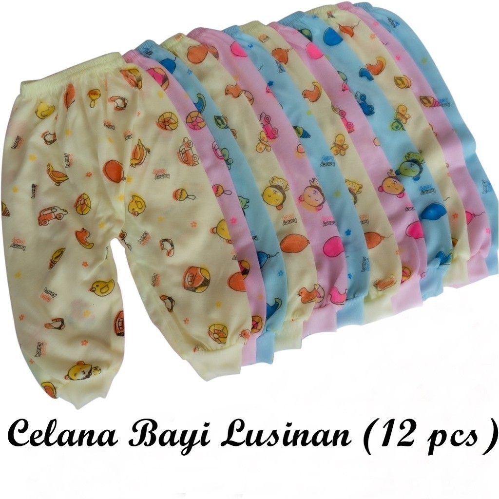 Celana Panjang Bayi Baby Lusinan Newborn 0-12 Bulan Size S M L