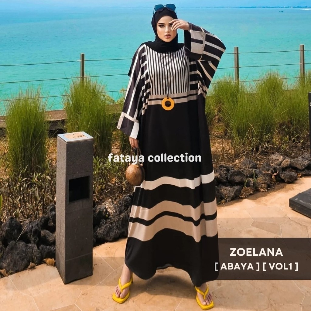 Fataya Collection ZOELANA Abaya Loose - Kain Silk Doff