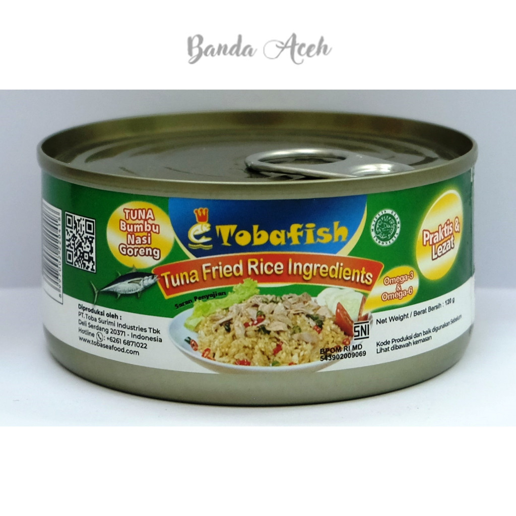 

(Aceh) Tobafish Tuna kaleng Bumbu Nasi Goreng Tuna / Tuna Can Fried Rice Ingredients - 120 gr / Canned Tuna