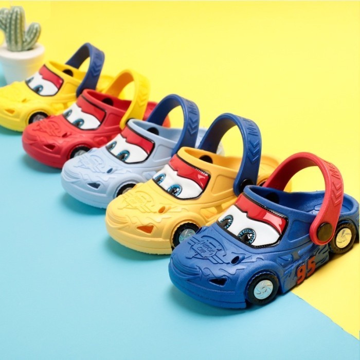 ✨BEST✨ -Sepatu Sandal Anak Cars McQueen | Sandal Anak Import Cars - RED, 150