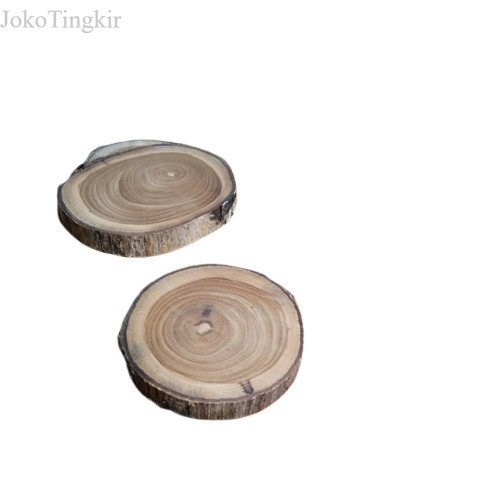 

Teak wood slice tatakan kayu jati diameter 18-19 cm / potongan kayu murah