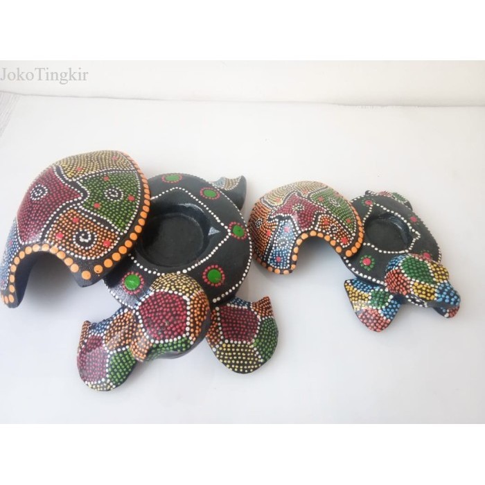 

Asbak kayu/Asbak jati kayu kura kura ukir - 20x15cms murah