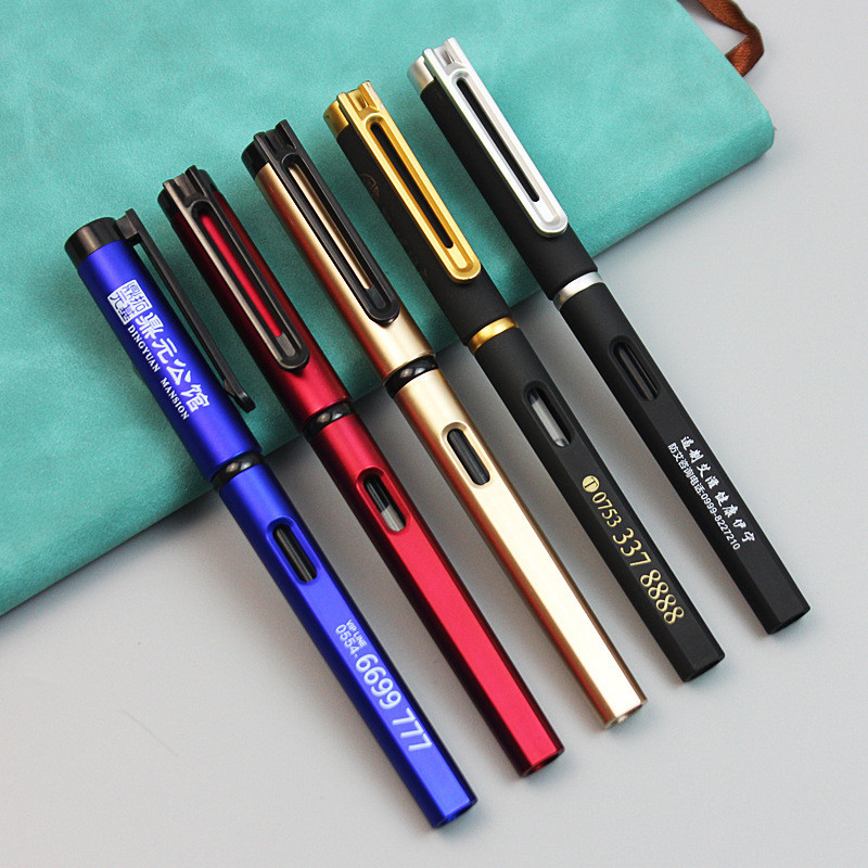 

Pena Cat Karbon Warna Pena Tanda Tangan Pena Hadiah Bisnis Pena Gel Kustom Pulpen Visual Jendela Logo Iklan Kustom