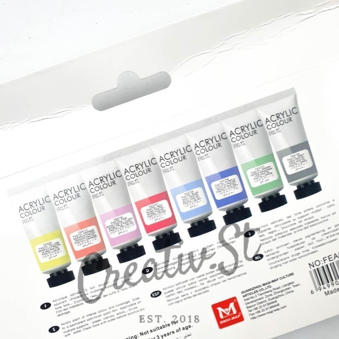 

Art Rangers Cat Acrylic Pastel 8 Warna Set Akrilik Paint Lukisan - Solid Set