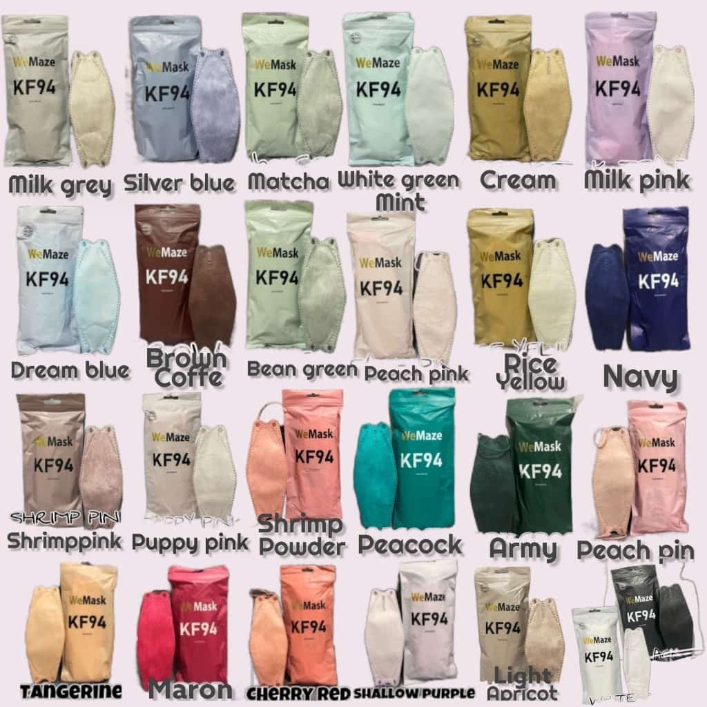 MASKER KF94 WE MASK ISI 10PCS 4 ply impor wemask filtcare mouson careion duckbil ynb wemaze atmos ko