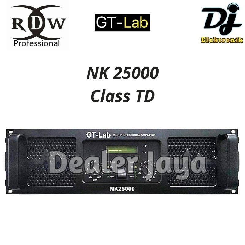 Power Amplifier GT Lab RDW NK 25000 / NK25000 PRO - 2 channel