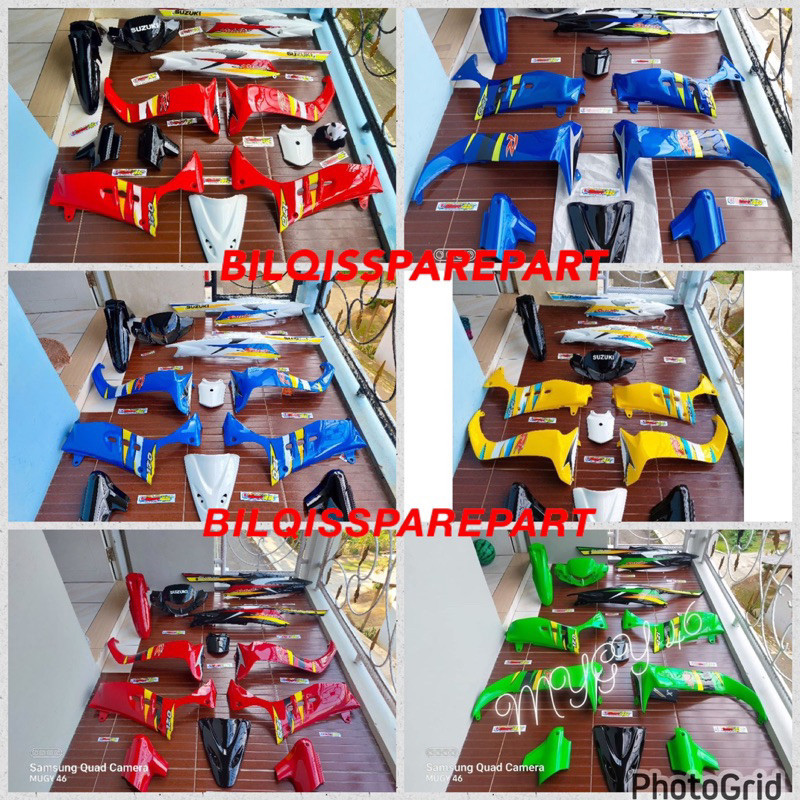 Body set satria hiu cover full set body halus kasar suzuki satria hiu malaysia plus striping