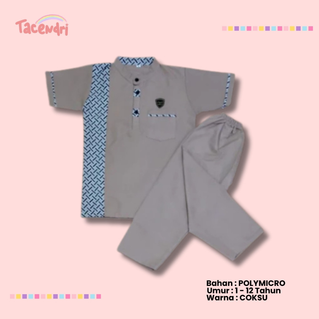 AnnisaPutri - Zayn Setelan Baju Koko Anak Laki Laki Variasi Batik 1-12 Tahun