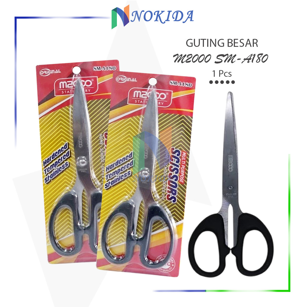 

Nokida Gunting Besar Scissors M2000 SM-A180 / Gunting Kertas Kain Plastik