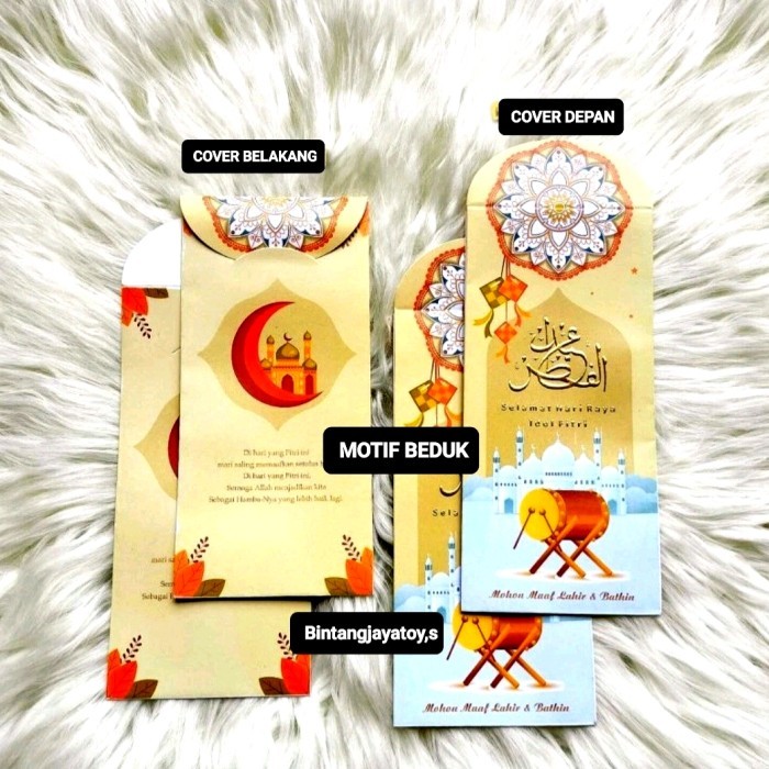 

NIRMALA AMPLOP AMPAU LEBARAN PANJANG POLI EMBOS GOLD Premium (1 pak isi 10pcs) - BEDUK