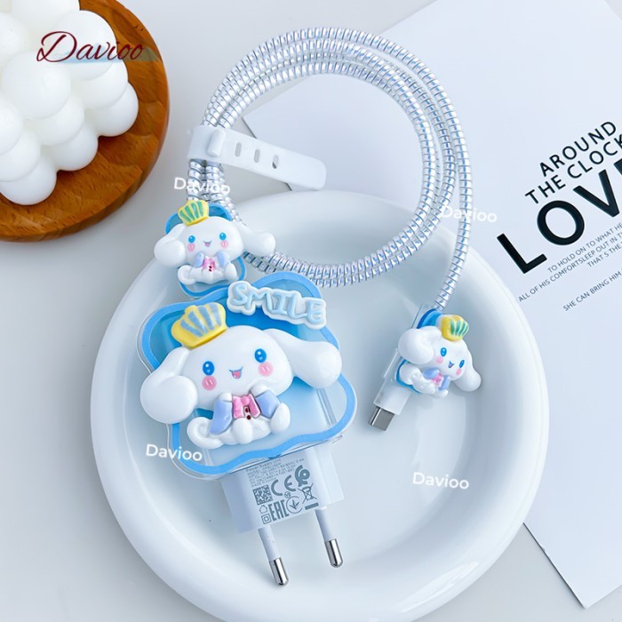 Pelindung Charger OPPO&Realme 10W Set 5 Item Pelindung Kabel Charger - OPPO10W-3009