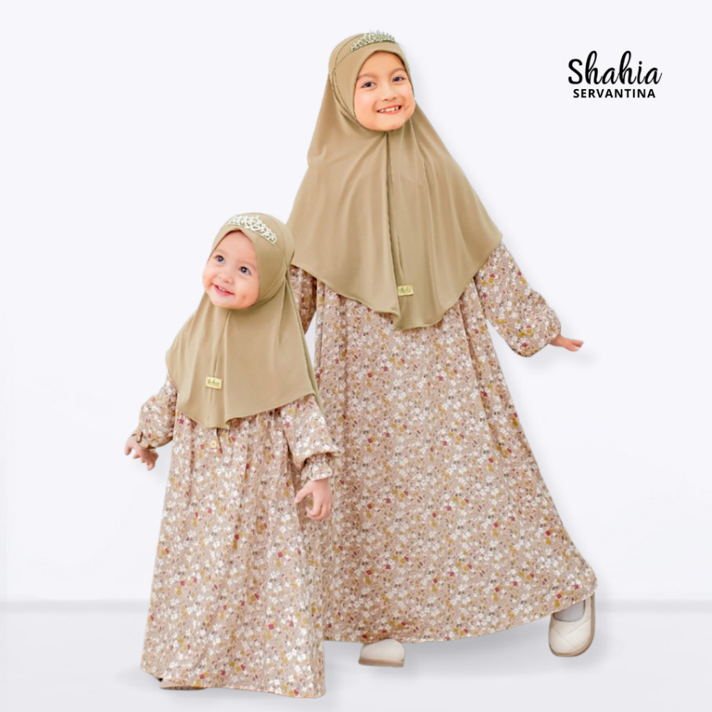 BP89UJ Shahia Servantina - Zeana Set Dress Rayon Anak Perempuan Kids