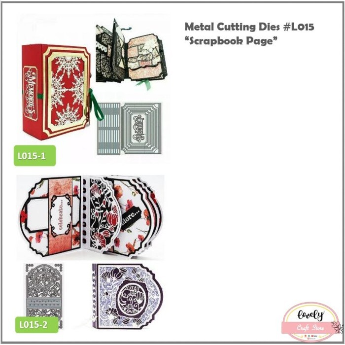 

Metal cutting dies - Scrapbook album die set - L015-2