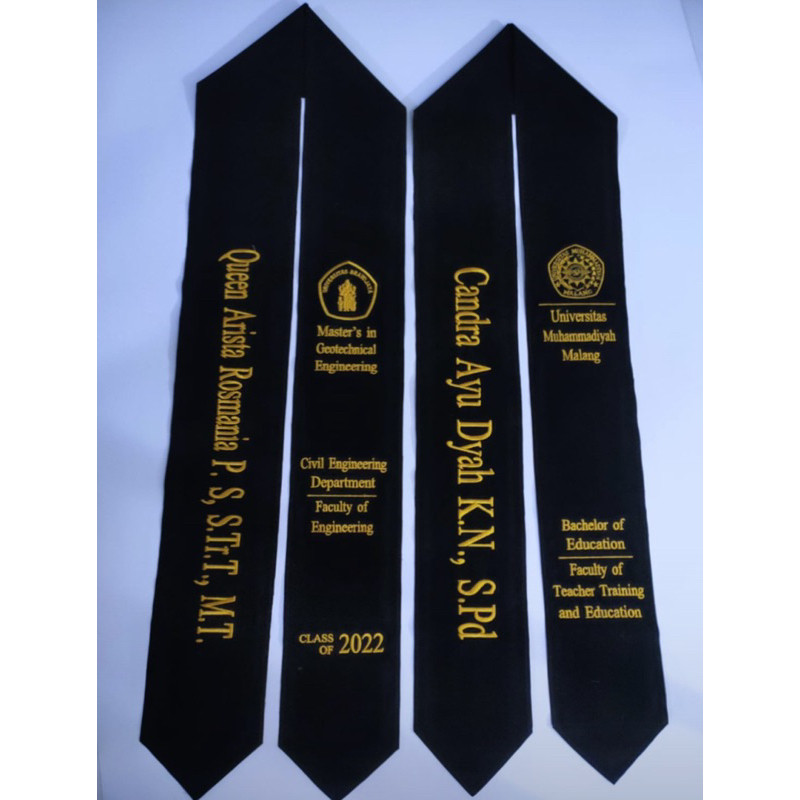PROMO selempang leher | selempang dua sisi | selempang kalung | selempang 2 sisi Selempang Wisuda