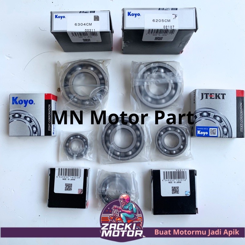 Bearing Laher Mesin Kruk as rasio Komplit Jupiter Z Vega R original Koyo Japan