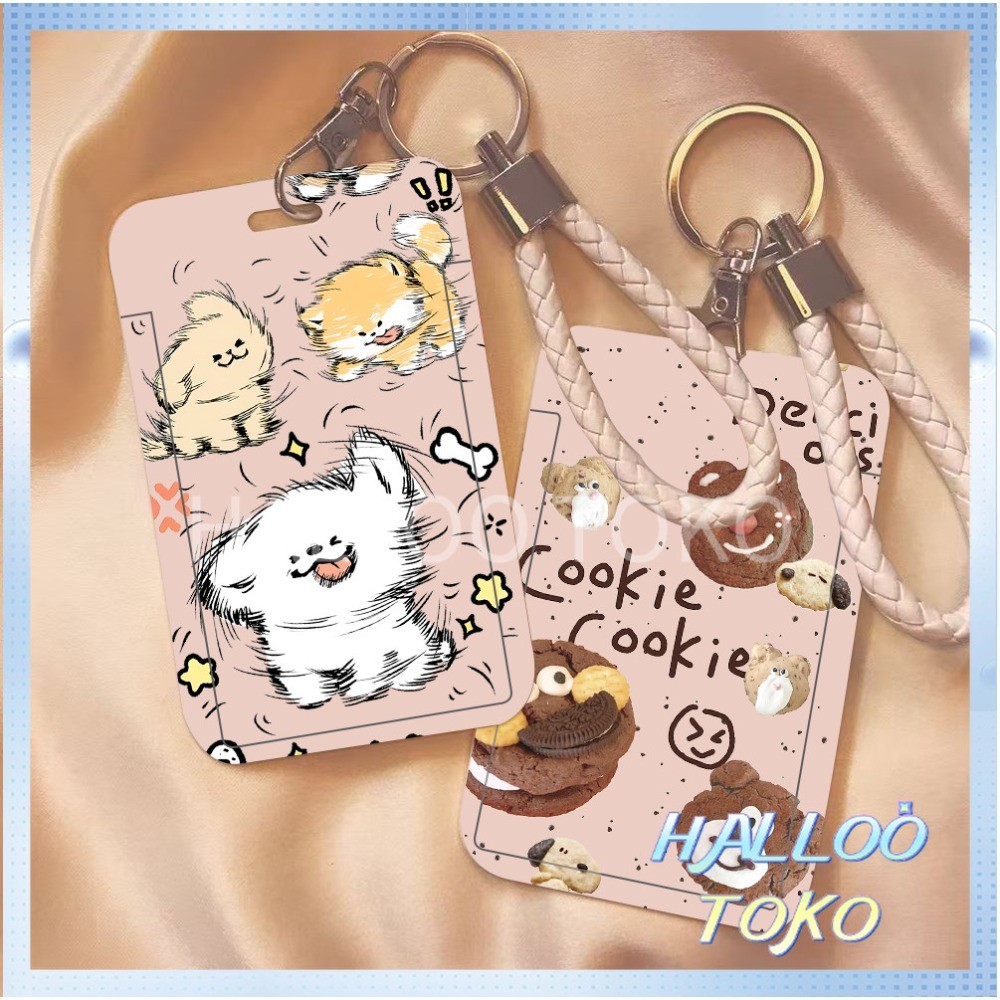 

ID CARD HOLDER MOTIF KAWAII TEMPAT KARTU PHOTOCARD PHOTO CARD Pelindung + Tali,Para hewan kecil yang imut, Shin-chan kartun