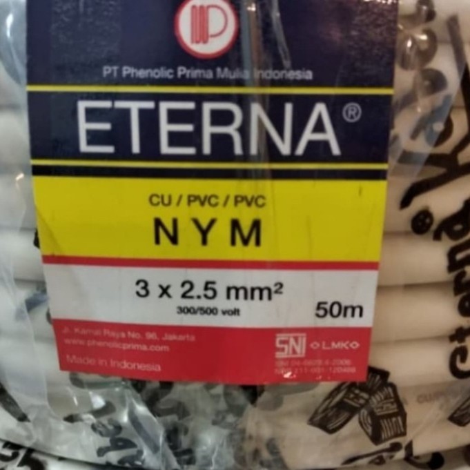 Kabel NYM 3X2.5 ETERNA / 3X2,5 ETERNA @50Meter