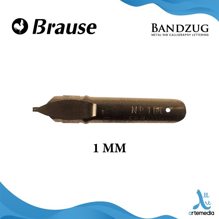 

[BIG SALE] Mata Pena Kaligrafi Brause Bandzug Metal Nib Calligraphy Lettering - BANDZUG 1mm