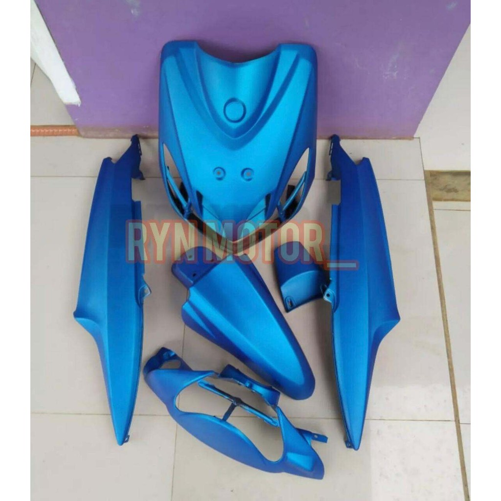 Full Body Alus Yamaha Mio Smile Warna Variasi Biru Doff
