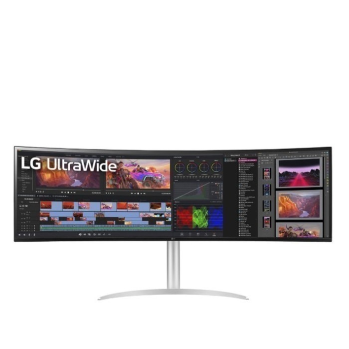 Monitor 49 inch Lengkung - LG SMART 49WQ95C 49" Dual QHD Nano IPS UltraWide Curved Monitor