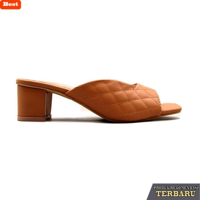 sandal wanita trend sekarang [ ORIGINAL ] YONGKI KOMALADI HEELS OL-ZELO718-22 LADIES Hitam Putih San