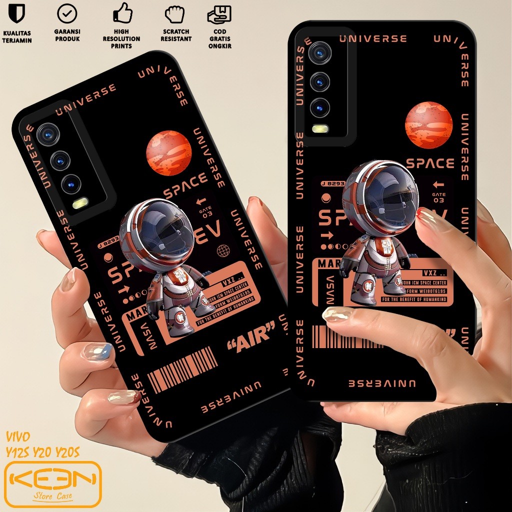 bestpromo case vivo v2026 v2027 v2029 v2043 - softcase vivo v2026 v2027 v2029 v2043 motif astronot -