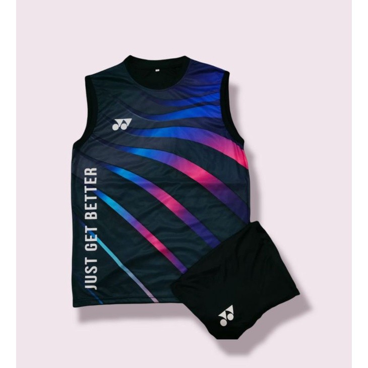 Setelan singlet training ,kaos olahraga voli ,,futsal ,,badminton printing