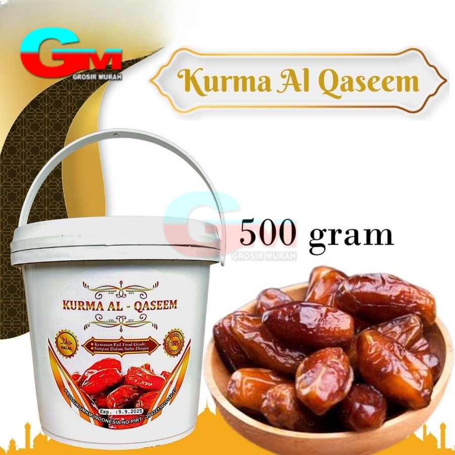 

KURMA AL QASEEM 500 GR - KURMA PREMIUM - KURMA EMBER ARAB SAUDI