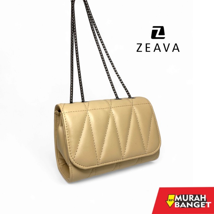 tas selempang wanita simple elegan [ZEA OFFICIAL] Alvine Sling Bag - Tas Fashion - Tas Selempang wan