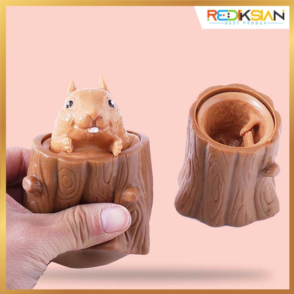 Mainan Boneka Squishy Action Figure Model Squirrel| Squishy Gambar Tupai Boneka | Squishy Karakter