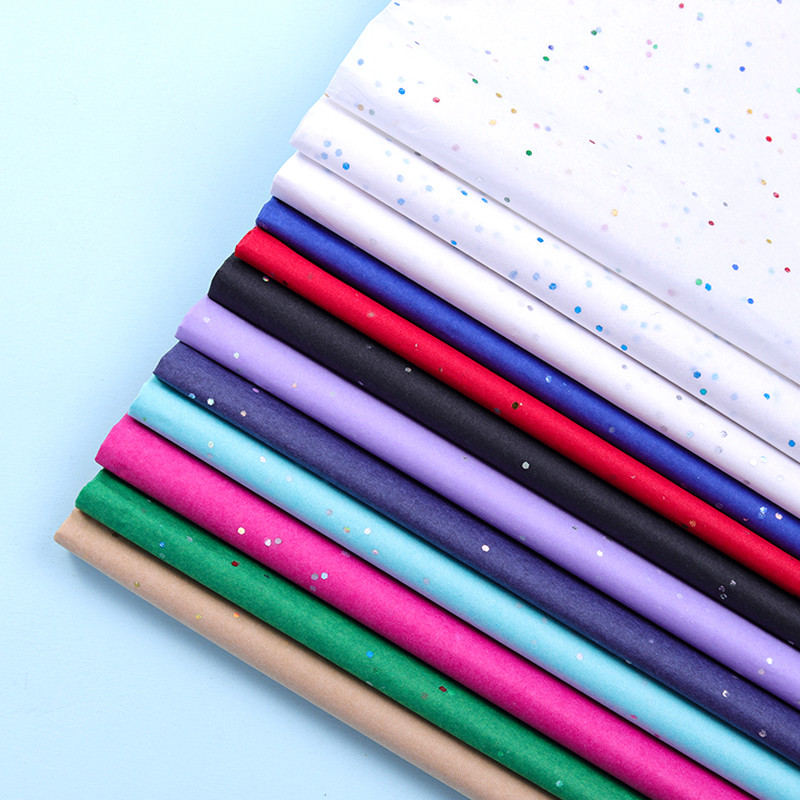 

10 Sheets 50*66CM Glitter Sequins Tissue Paper DIY Handmade Craft Paper Flowers Gift Packing Wedding Party Home Decor Supplies