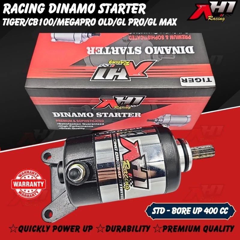 DINAMO STARTER TIGER CB100 MEGAPRO GL PRO GL MAX TIGER REVO TIGER OLD BORE UP 400 CC AH1 RACING