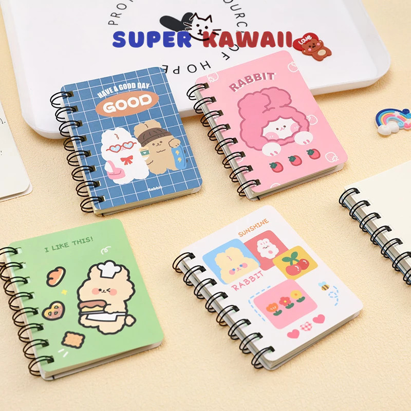 

Super Kawaii - [SK78] Cute mini coil notebook girly notepad portable small diary buku tulis minni A7