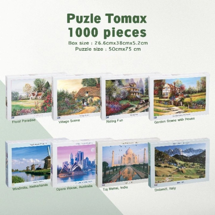 Puzzle Jigsaw 1000 PCS 50x75 Jigsaw puzzle 1000pcs paper puzzle / Puzzle JIGSAW 1000 PCS 50 x 75 Cm/