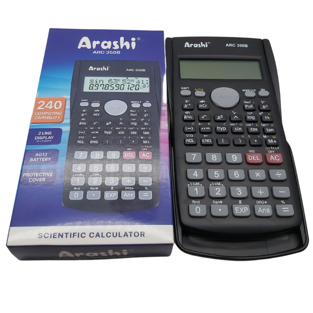 

[PROMO DISKON 50%] Kalkulator Scientific Arashi ARC 350B Kalkulator Sin Cos Tan [PALING MURAH BISA COD]