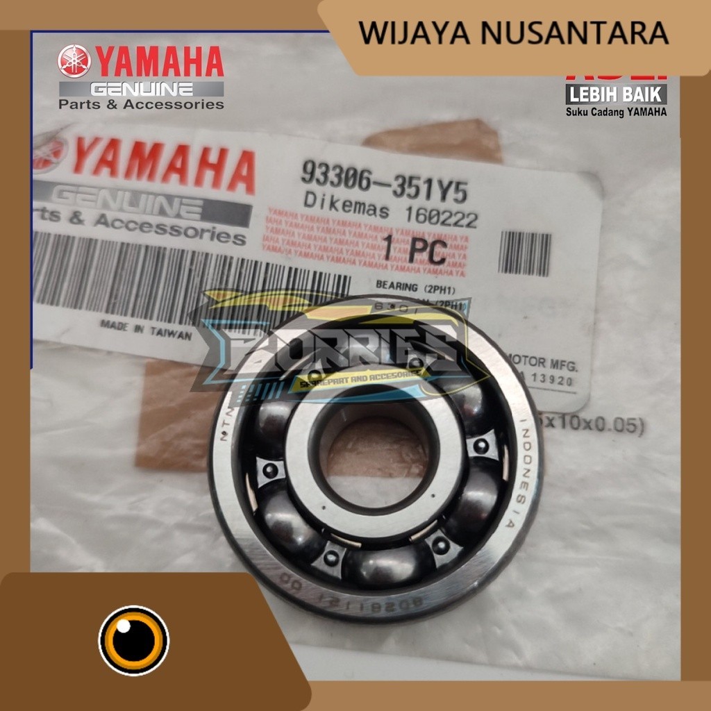 Bearing Gir Rasio Depan Mio M3 Mio Z Soul GT Fino 93306-351Y5