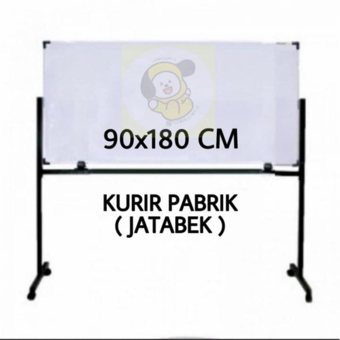 

Whiteboard Sakura Standing 90x180 READY - Papan Saja